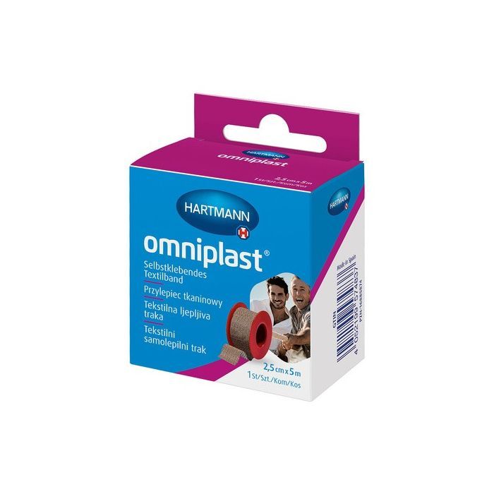 Omniplast, przylepiec, 5 m x 2,5 cm, 1 szt. main product photo