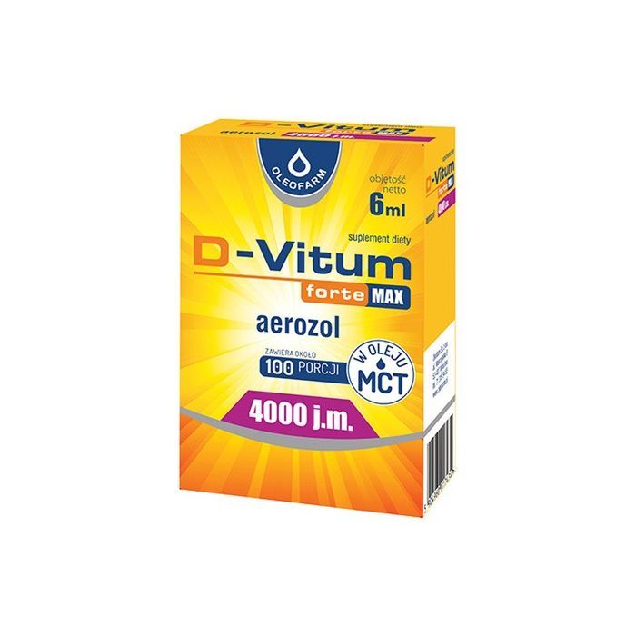 D-Vitum Forte Max 4000 j.m., aerozol, 6 ml main product photo