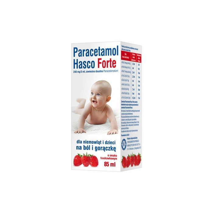 Paracetamol Hasco Forte, 240 mg/5 ml, zawisina doustna, 85 ml main product photo
