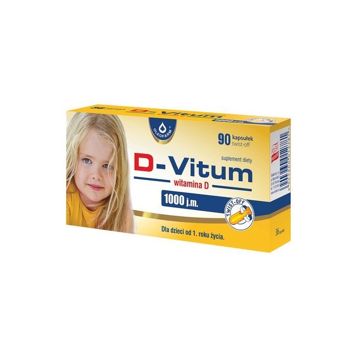 D-Vitum Witamina D 1000 j.m., kapsułki twist-off, 90 szt. main product photo