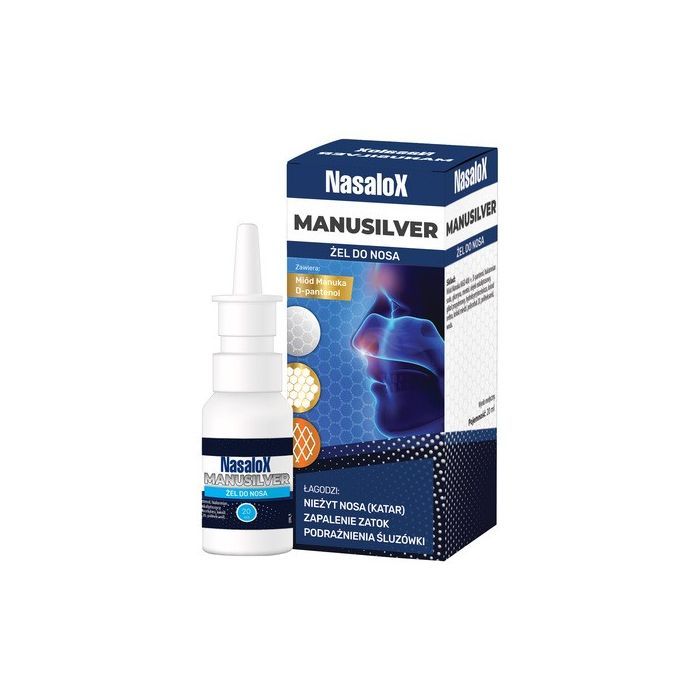 Nasalox Manusilver, żel do nosa, 20 ml main product photo
