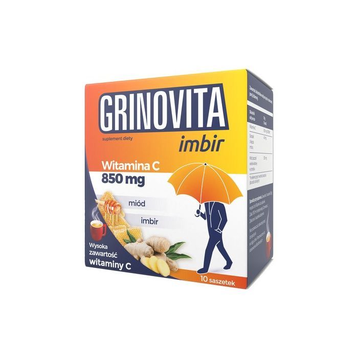 Grinovita imbir, proszek, 10 g, 10 saszetek main product photo