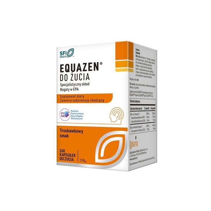 Equazen do żucia, kapsułki do żucia, smak truskawkowy, 240 szt. main product photo
