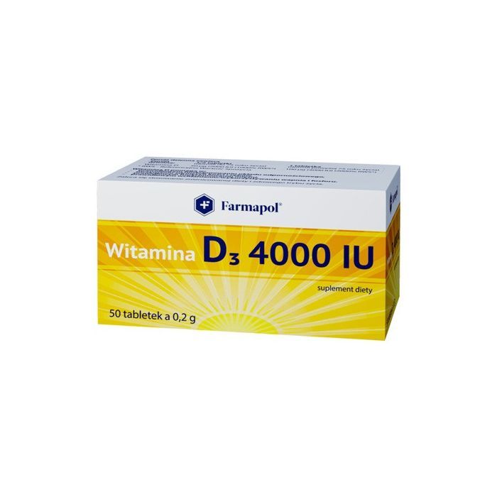 Witamina D3 4000 IU, tabletki, 50 szt. main product photo
