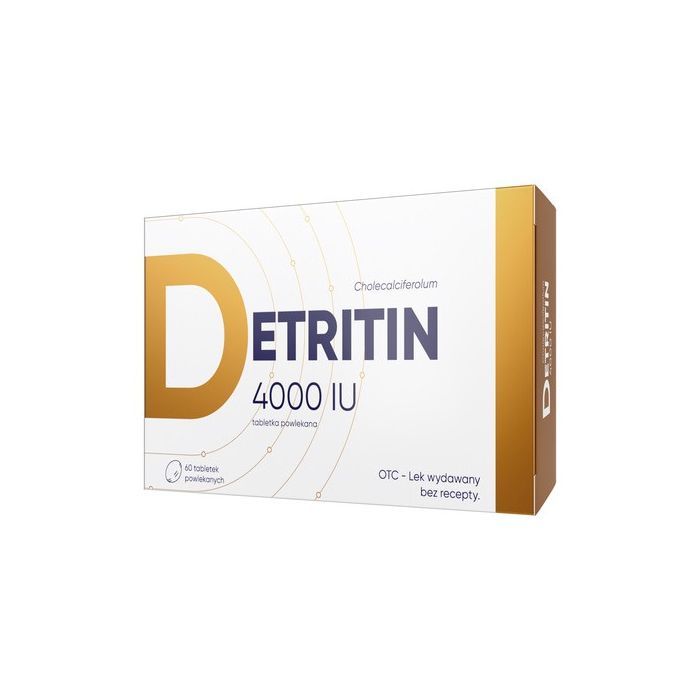 Detritin, 4000 IU, tabletki powlekane, 60 szt. main product photo