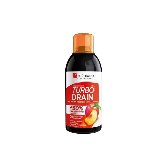 Turbo Drain, płyn, smak brzoskwiniowy, 500 ml main product photo