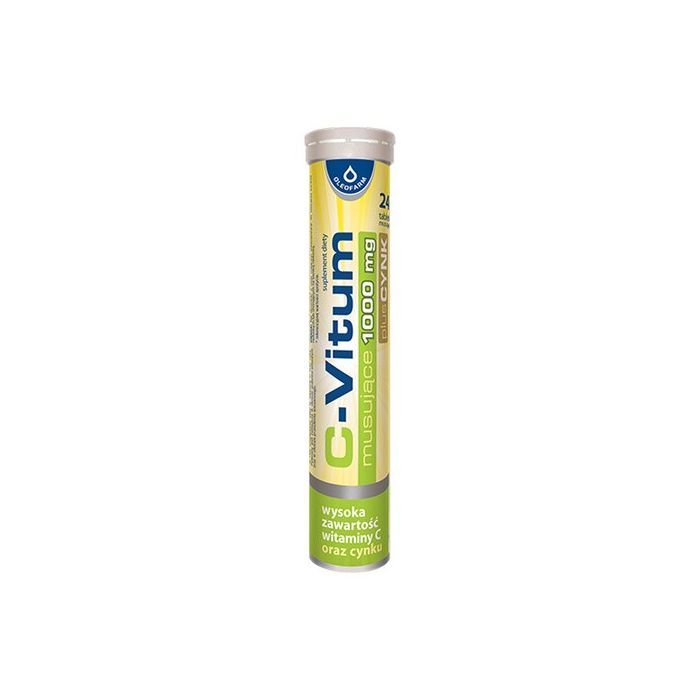 C-Vitum Witamina C 1000 mg plus cynk, tabletki musujące, 24 szt. main product photo