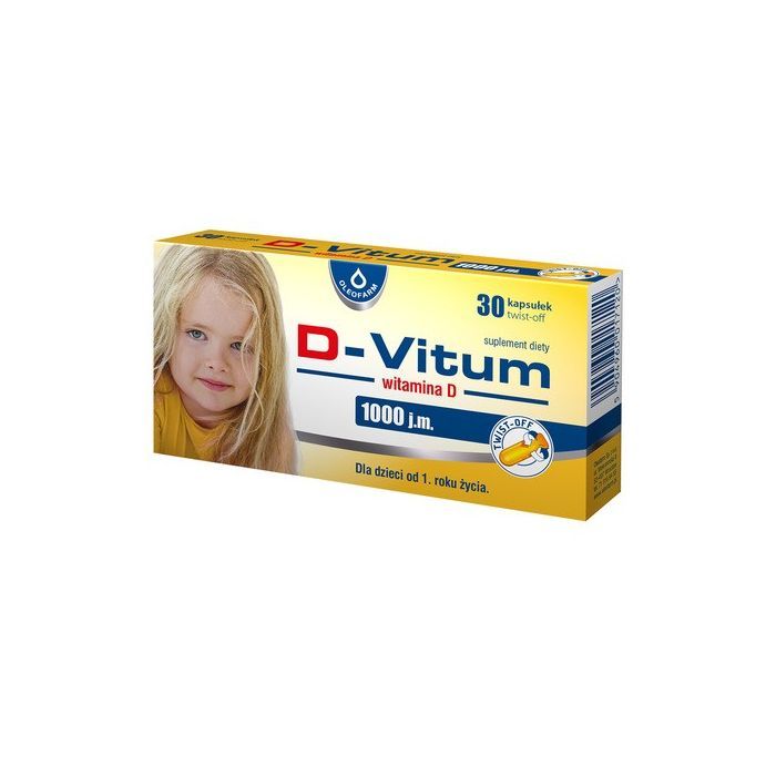 D-Vitum Witamina D 1000 j.m., kapsułki twist-off, 30 szt. main product photo