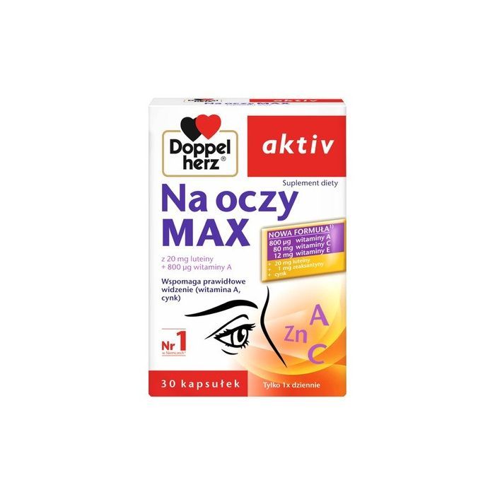 Doppelherz Aktiv Na oczy MAX, kapsułki, 30 szt. main product photo