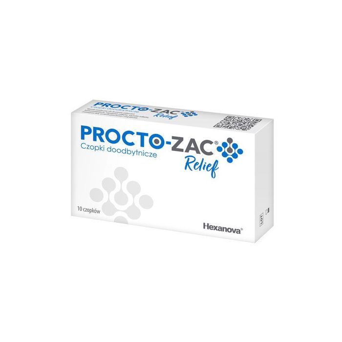 Procto-Zac Relief, czopki doodbytnicze, 10 szt. main product photo