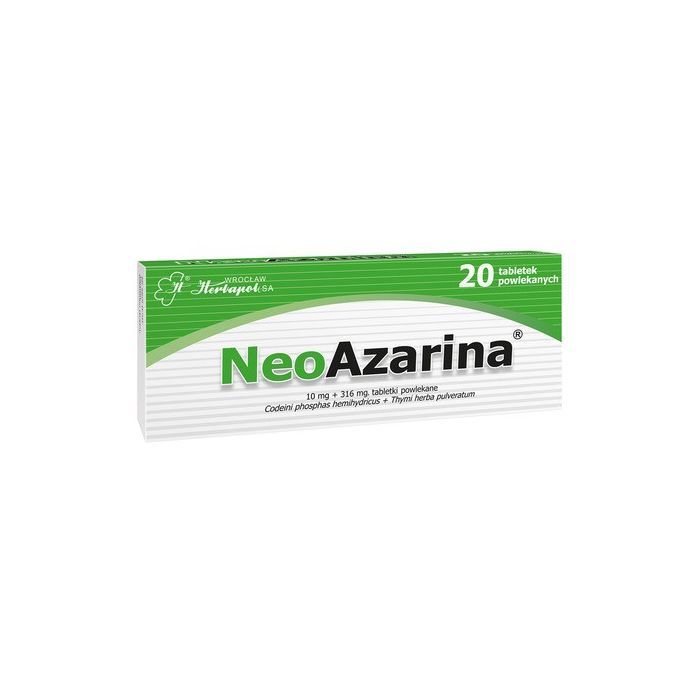 Neoazarina, tabletki powlekane, 20 szt main product photo