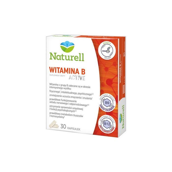 Naturell Witamina B Active, kapsułki, 30 szt. main product photo