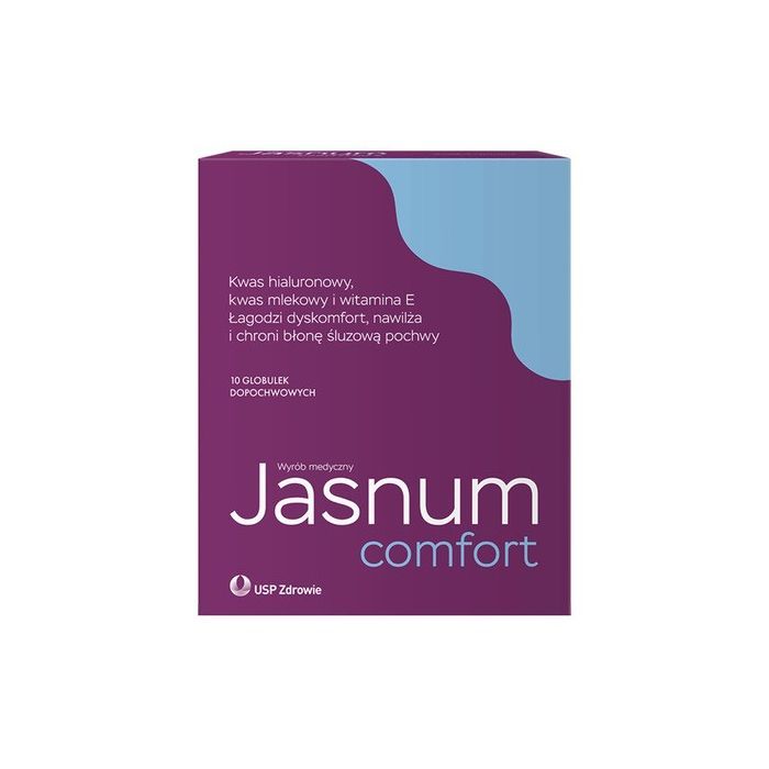 Jasnum Comfort, globulki dopochwowe, 10 szt. main product photo