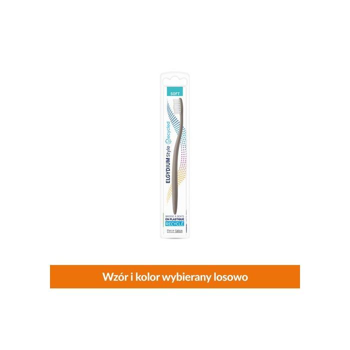 Elgydium Style, szczoteczka z plastiku z recyklingu do zębów, miękka, 1 szt. main product photo