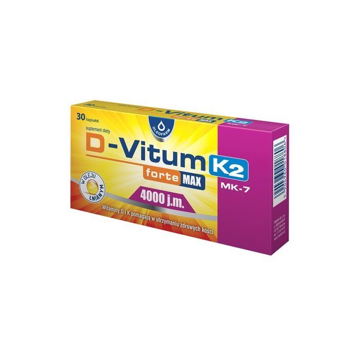 D-Vitum Forte Max 4000 j.m. K2, kapsułki, 30 szt. main product photo
