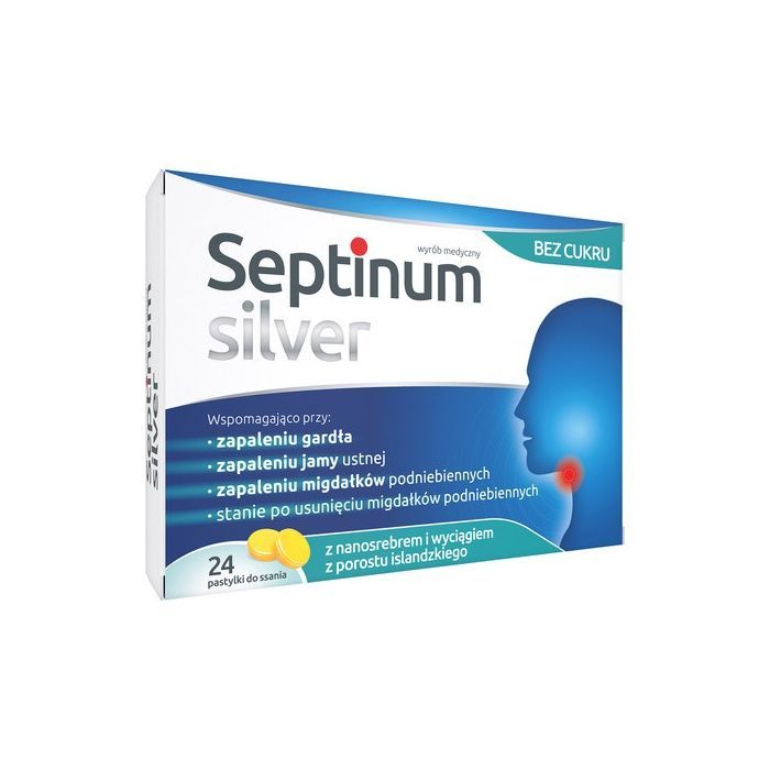 Septinum silver, pastylki do ssania, 24 szt. main product photo