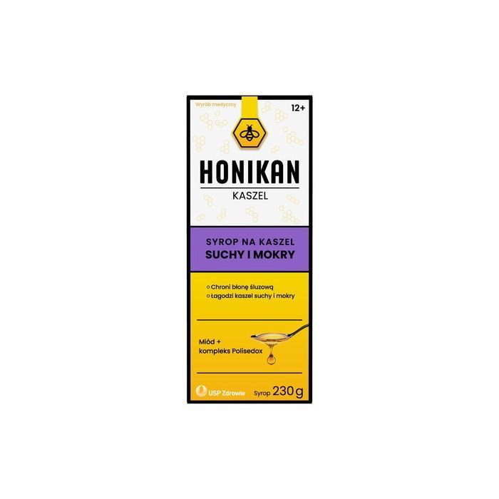 Honikan Kaszel, syrop na kaszel suchy i mokry, 230 g main product photo