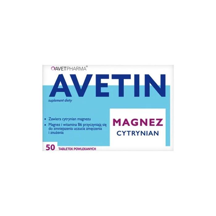 Avetin Magnez Cytrynian, tabletki powlekane, 50 szt. main product photo