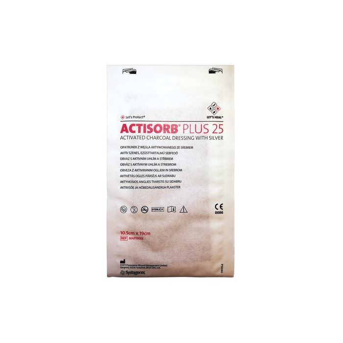 Actisorb Plus 25, opatrunek, 19 cm x 10,5 cm, 1 szt. main product photo