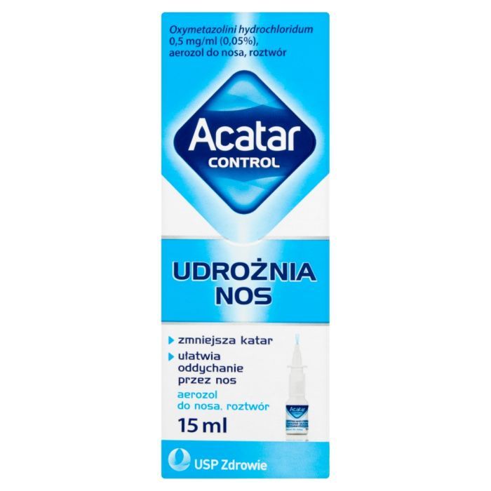 Acatar Control, 0,5 mg/ml (0,05%), aerozol do nosa, 15 ml main product photo