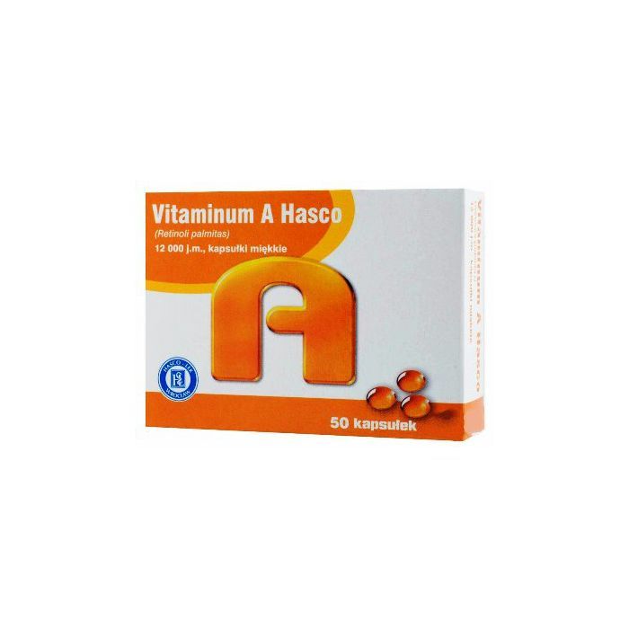 Vitaminum A Hasco, 2500 j.m, kapsułki miękkie, 50 szt. main product photo