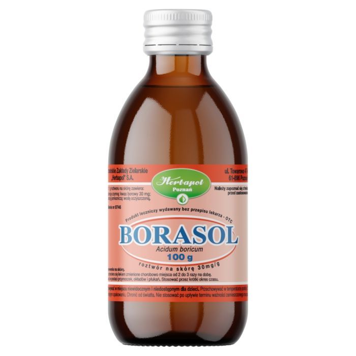 Borasol, 30 mg/g, roztwór na skórę, 100 g main product photo
