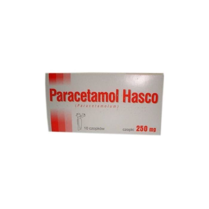 Paracetamol Hasco, 250 mg, czopki, 10 szt. main product photo