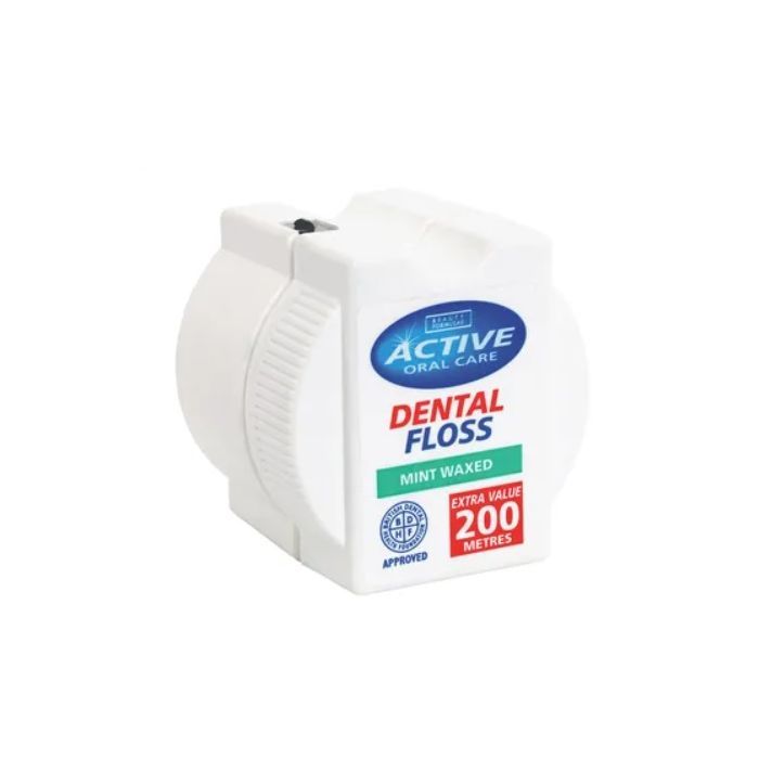 Active, nić dentystyczna, miętowa woskowana, 200 m main product photo