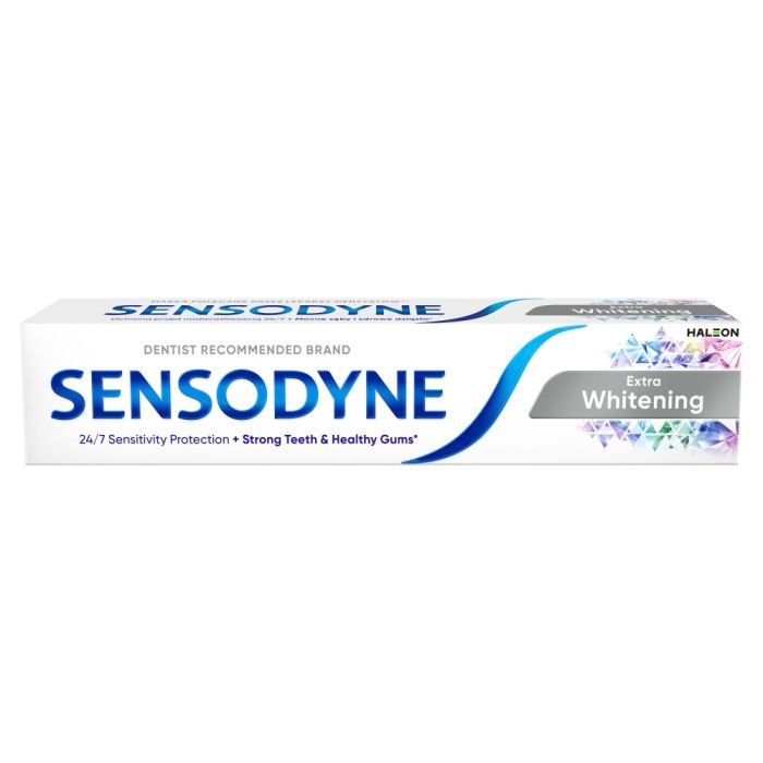 Sensodyne Extra Whitening, wybielająca pasta do zębów z fluorkiem, 75 ml main product photo