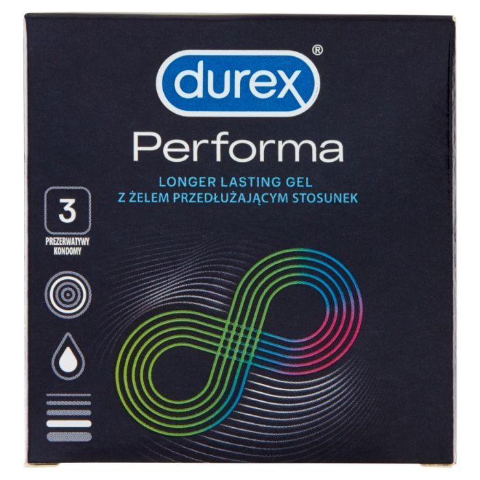 Durex Performa, prezerwatywy ze środkiem nawilżającym, 3 szt. main product photo