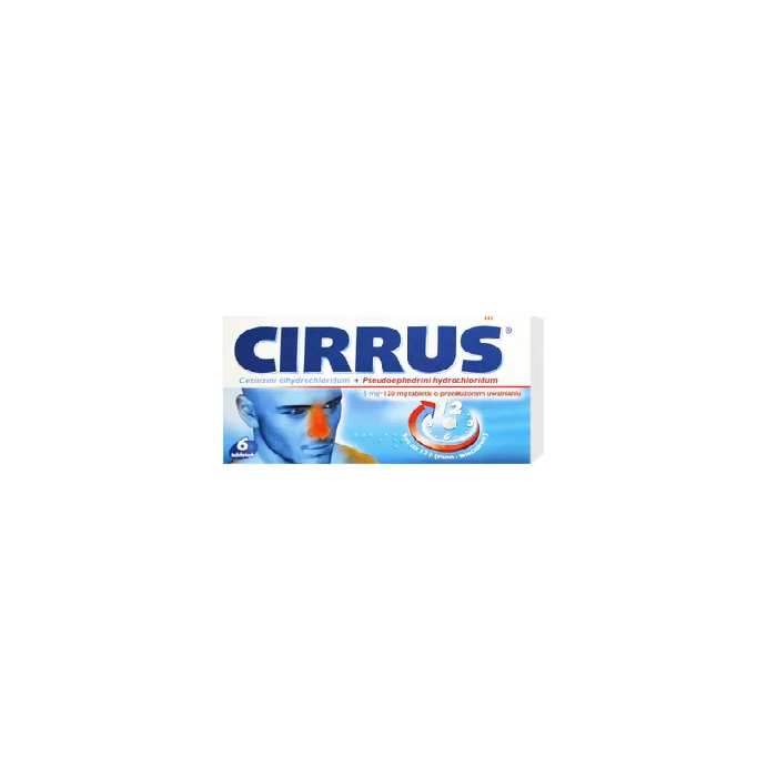 Cirrus Duo (Cirrus), 5 mg+120 mg, tabletki o przedłużonym uwalnianiu, 6 szt. main product photo