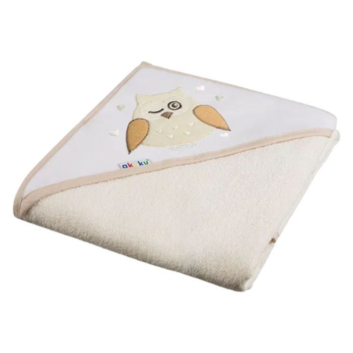 Akuku, okrycie kapielowe, 100x100cm,ecru,A1241, 1 szt main product photo