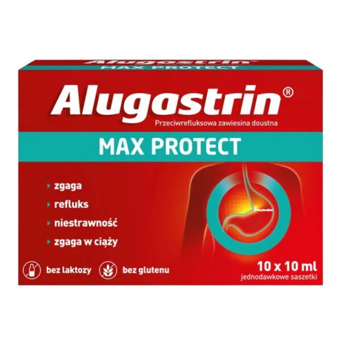 Alugastrin Max Protect, zaw.doustna, 10 x 10 ml main product photo