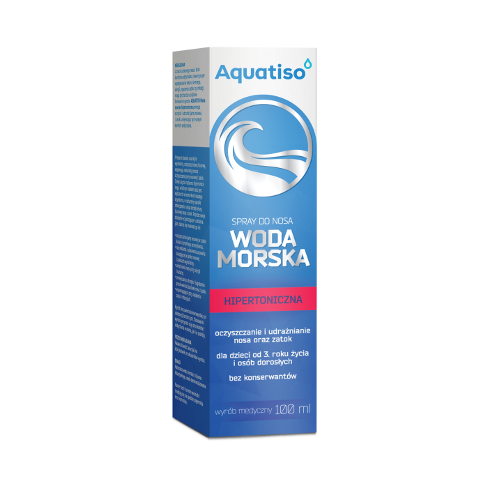 Aquatiso woda morska, hipertoniczna, spray do nosa, 100 ml main product photo