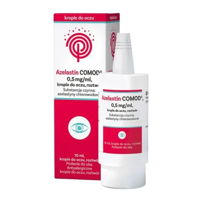 Azelastin COMOD, 0,5 mg/ml, krople do oczu, 10 ml main product photo