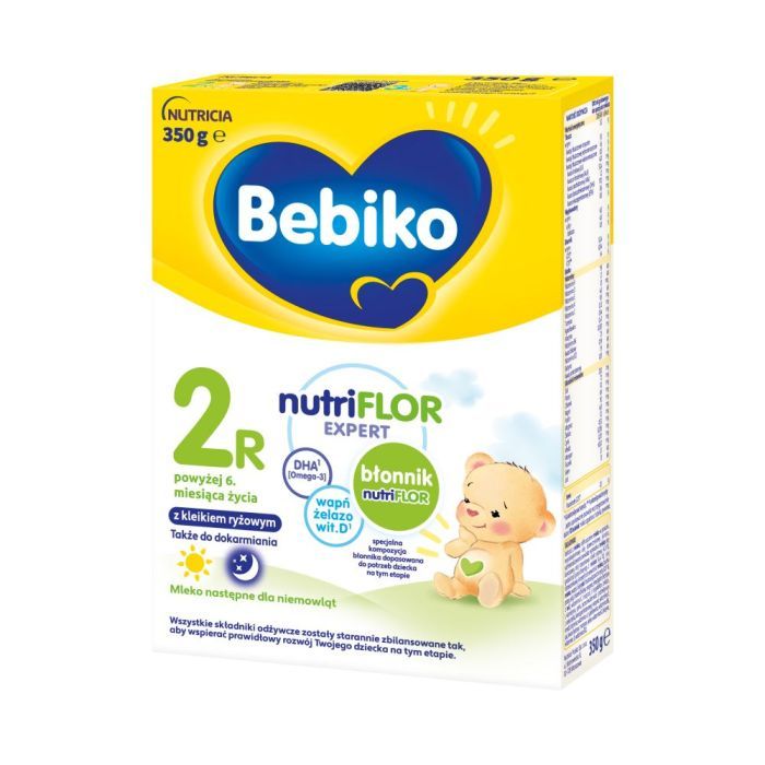 Bebiko 2R NUTRIflor Expert, mleko następne dla niemowląt z kleikiem ryżowym, 6 m+, proszek, 350 g main product photo