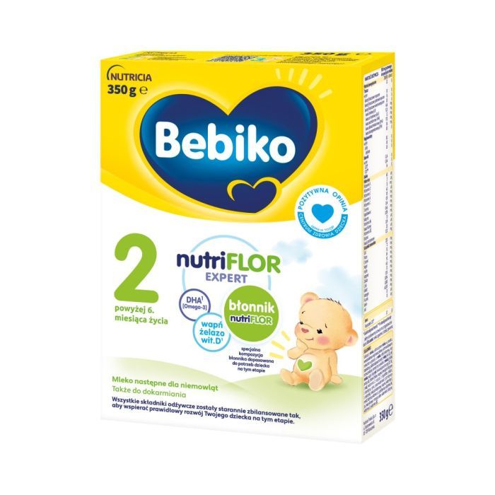 Bebiko 2 NUTRIflor Expert, mleko następne dla niemowląt, 6 m+, proszek, 350 g main product photo