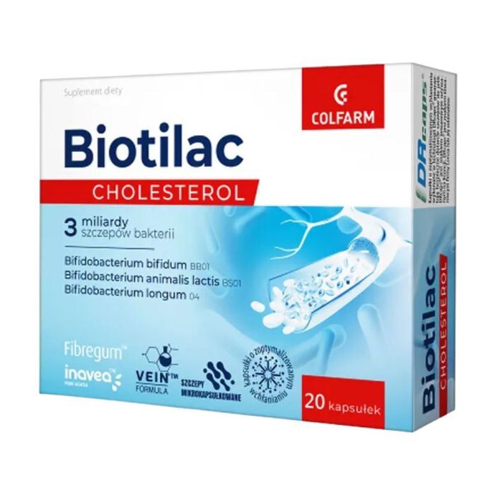 Biotilac Cholesterol, kaps., 20 szt main product photo