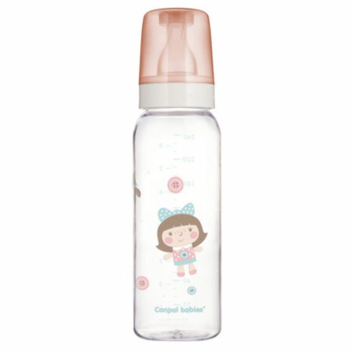 Canpol, butelka szklana z nadrukiem, wąskootworowa, 240 ml main product photo