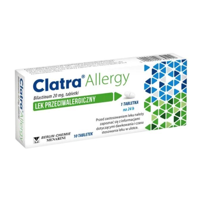 Clatra Allergy, 20 mg, tabl., 10 szt main product photo