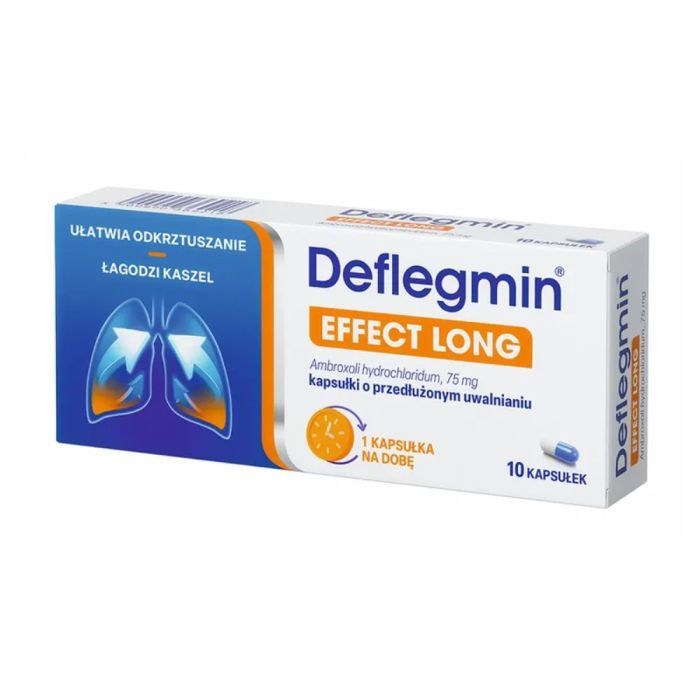 Deflegmin, 75 mg, kapsułki o przedłużonym uwalnianiu, 10 szt. main product photo