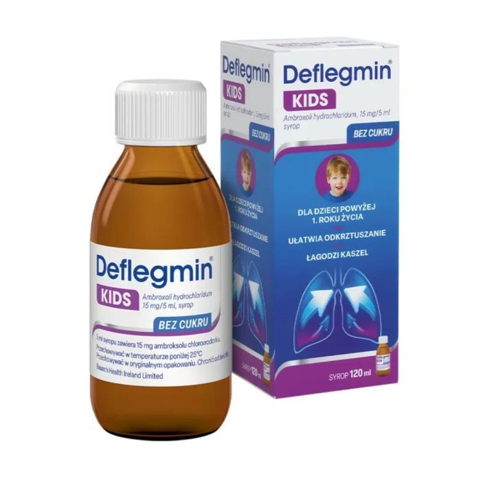 Deflegmin Kids, 15 mg/5 ml, syrop, 120 ml main product photo