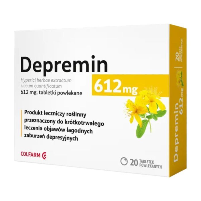 Depremin 612 mg, 612 mg, tabl.powl., 20 szt main product photo