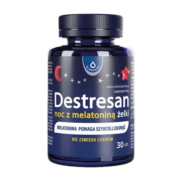 Destresan noc z melatonina, zelki, 30 szt main product photo