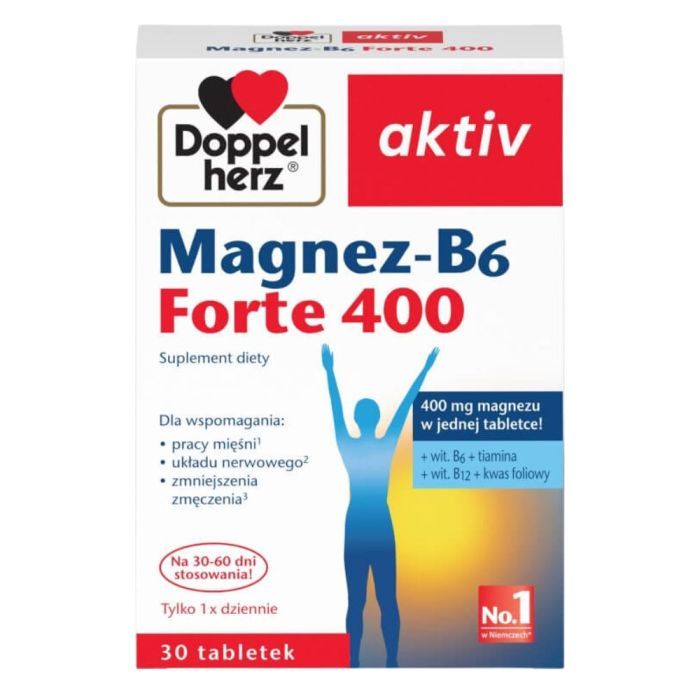 Doppelherz aktiv Magnez-B6 Forte 400, tabletki, 30 szt. main product photo