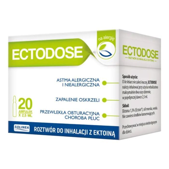 Ectodose, roztw. do inhalacji z ektoina, 2,5 ml, 20 amp. main product photo
