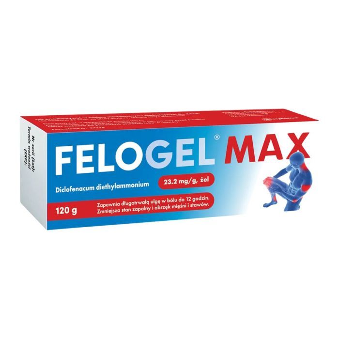 Felogel Max, 23,2 mg/g, zel, 120 g main product photo