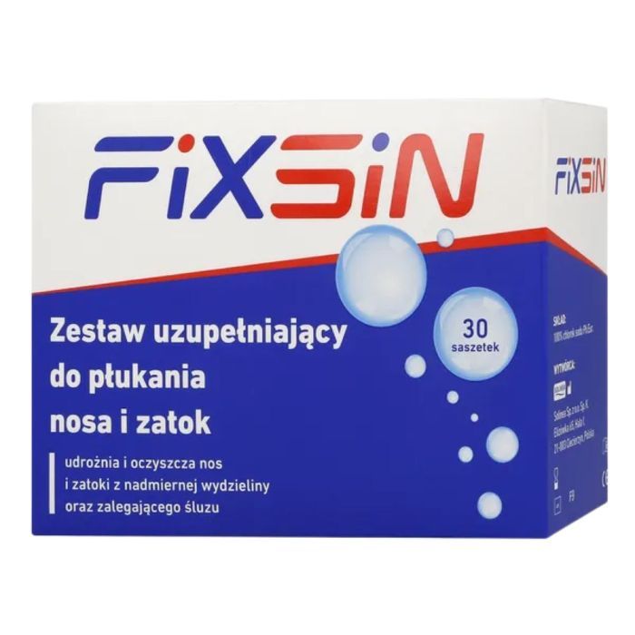 Fixsin, zestaw do płukania nosa i zatok, zestaw uzupełniający, 30 saszetek main product photo