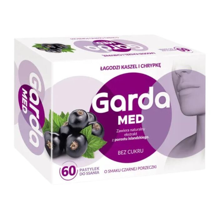 Garda Med, pastyl.do ssania,lagodzi kaszel i chrypke,60 szt main product photo