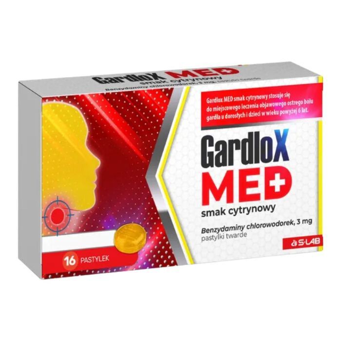 Gardlox Med smak cytrynowy, 3 mg, pastyl.twarde, 16 szt main product photo